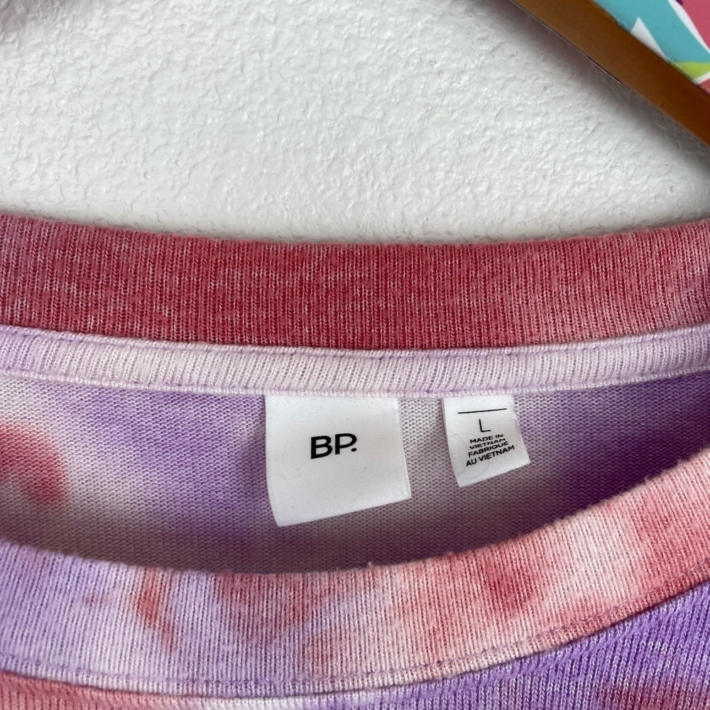 bp Purple Sheer tie dye cozy top size L // 1976 - Picture 3 of 5